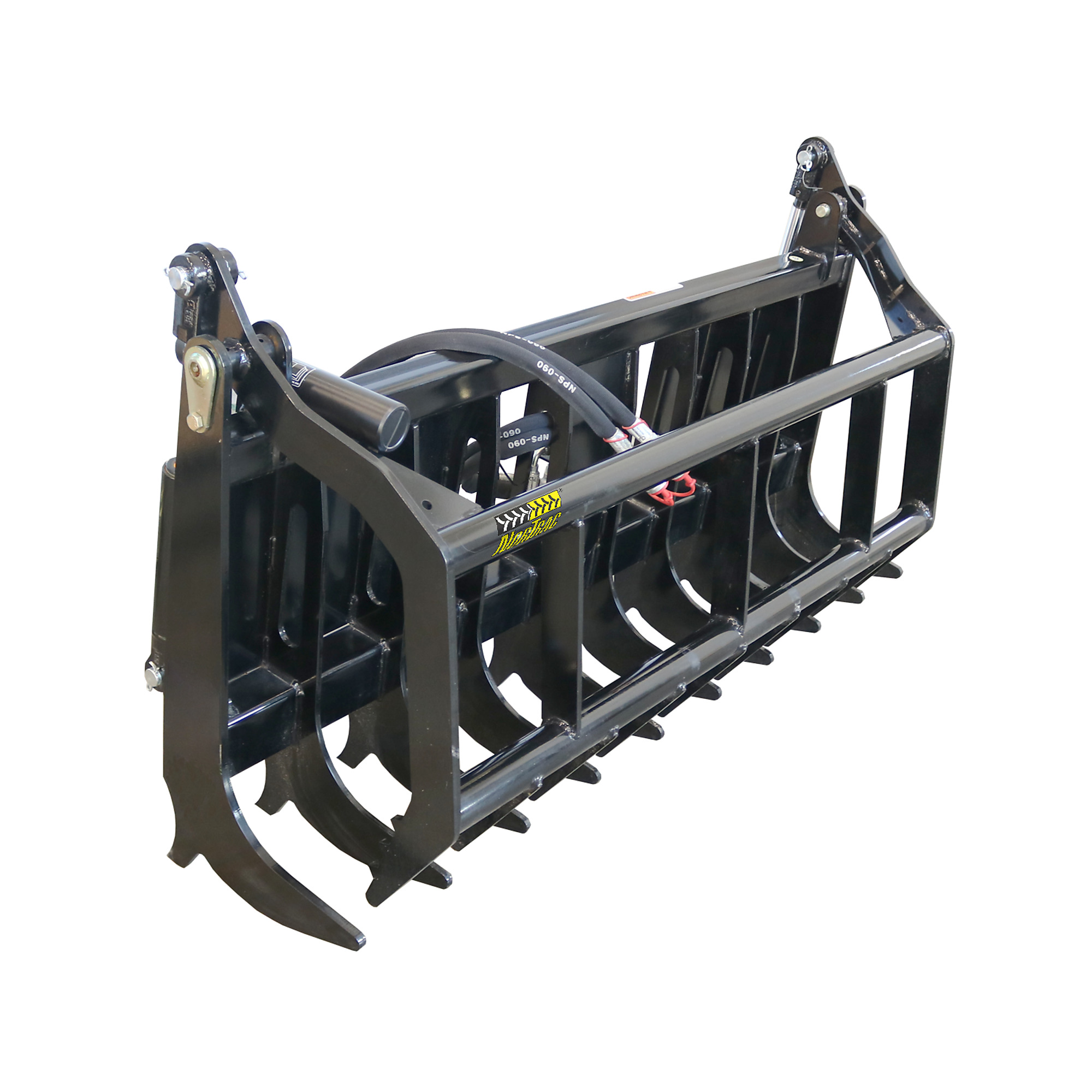 NorTrac Skid Steer Root Grapple — 75in., Heavy-Duty, Dual Hydraulic Cylinders, Model# BE-SSGBC75